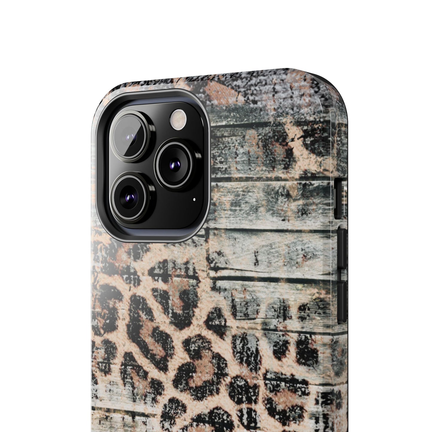 Rustic Leopard Wood Print - iPhone Series Case