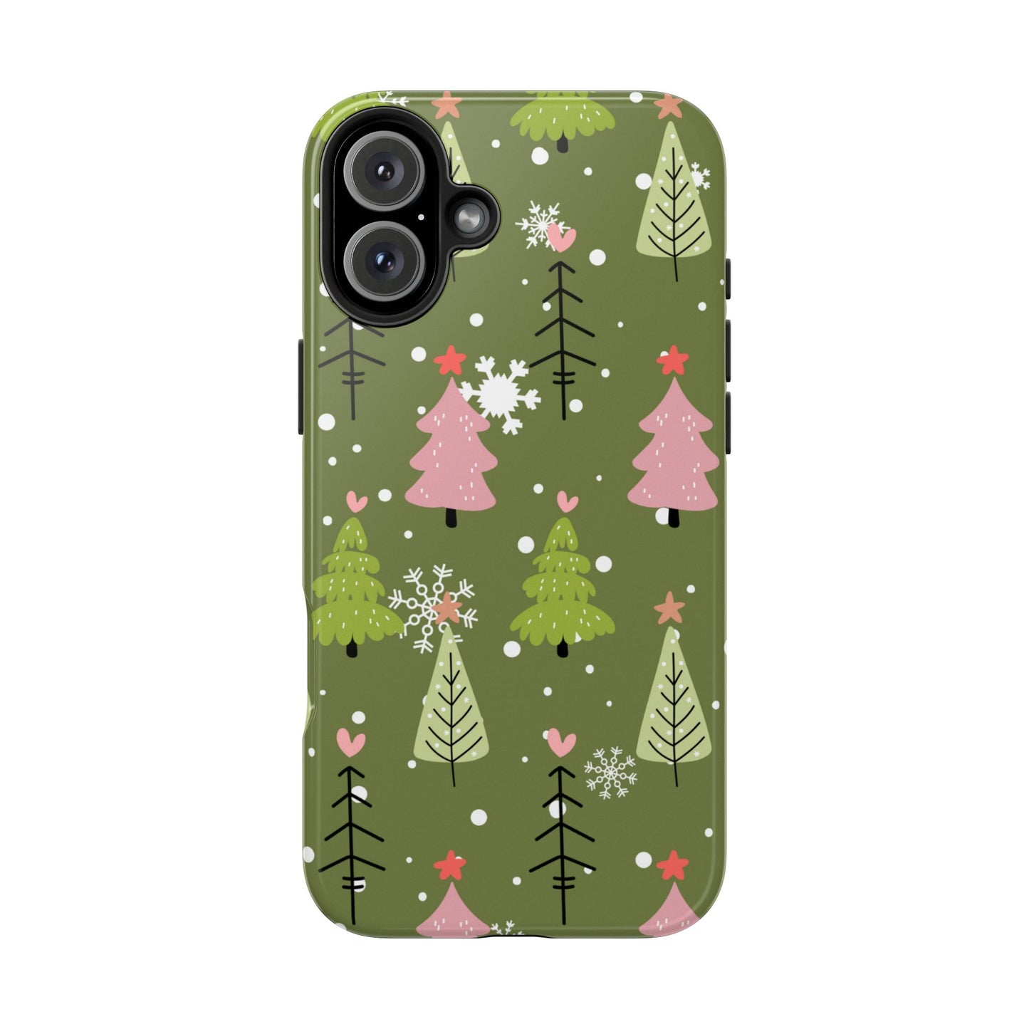 Whimsical Christmas Tree Pattern – iPhone Series Case