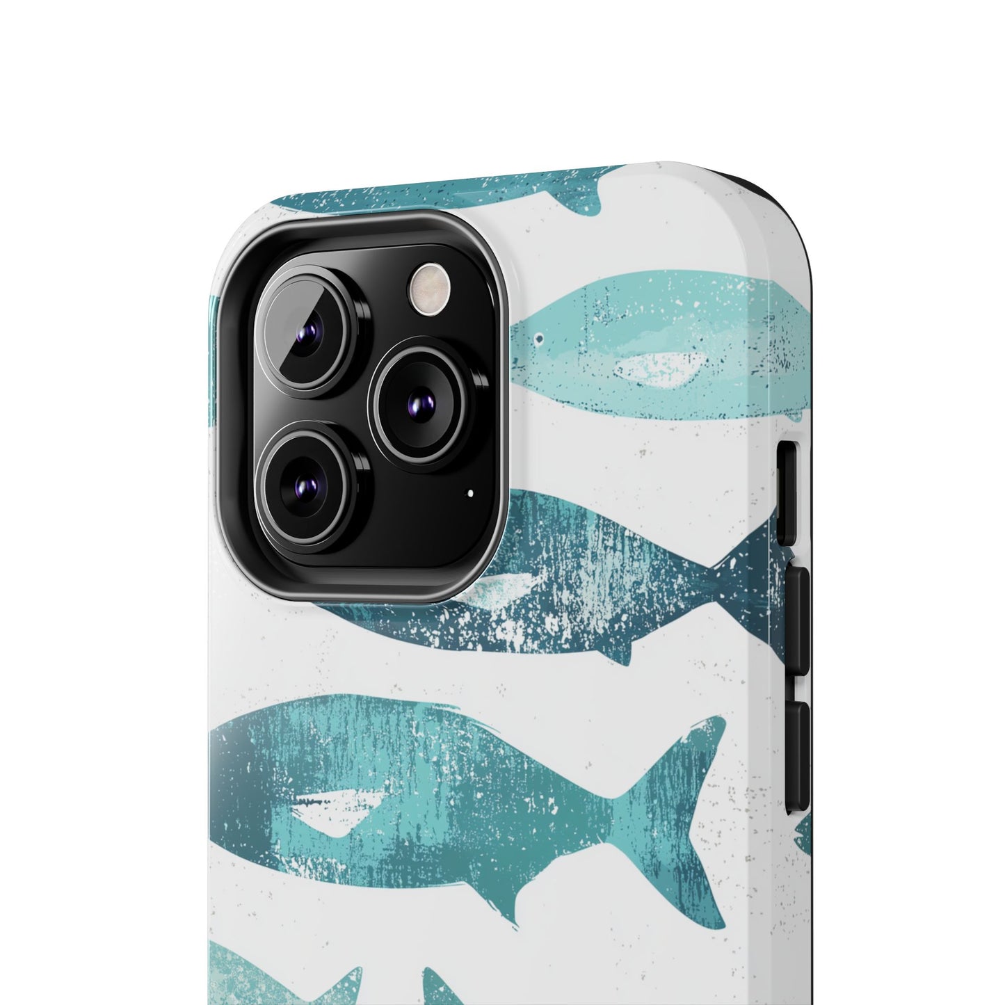 Vintage Blue Fish Print - iPhone Series Case