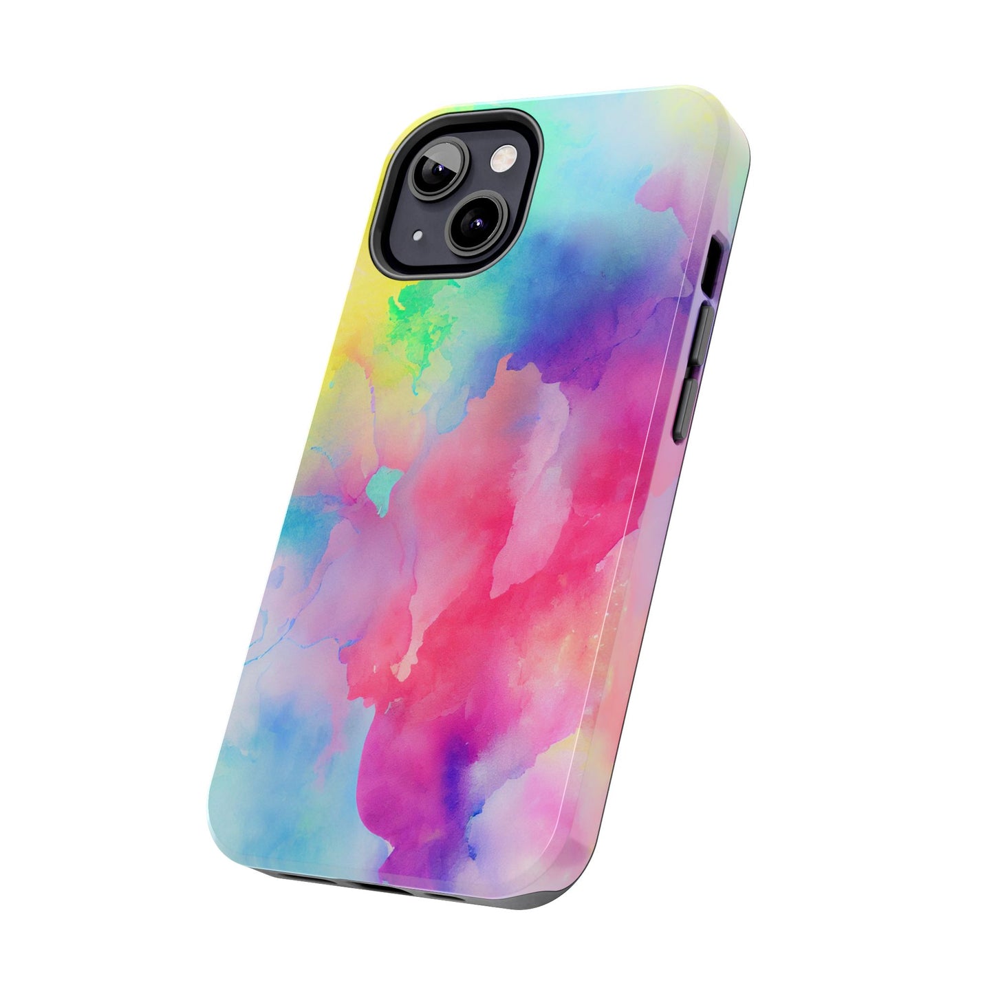 Pastel Watercolor Dream iPhone Case – Slim Profile, Glossy Finish