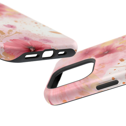 Blush Pink Floral Butterfly - MagSafe iPhone Case