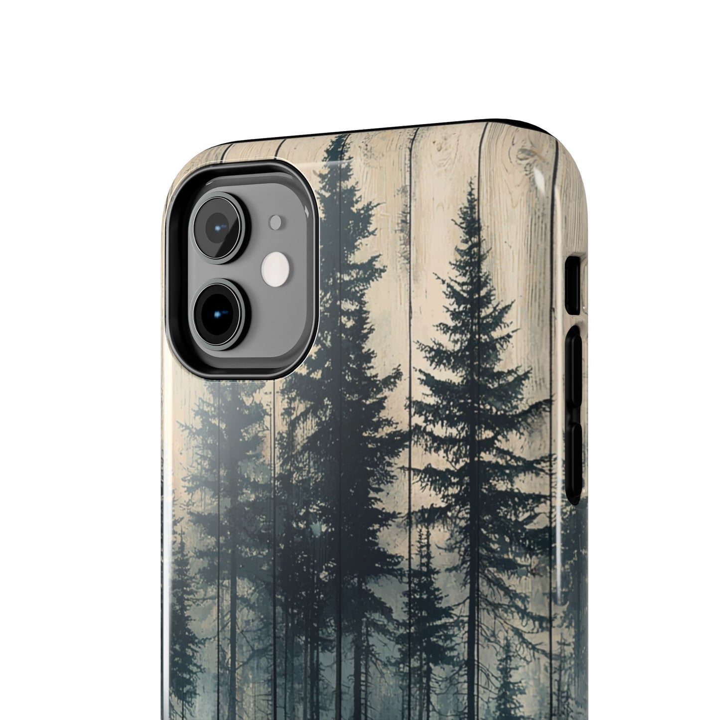 Misty Forest iPhone Case - Rustic Nature-Inspired Protective Cover