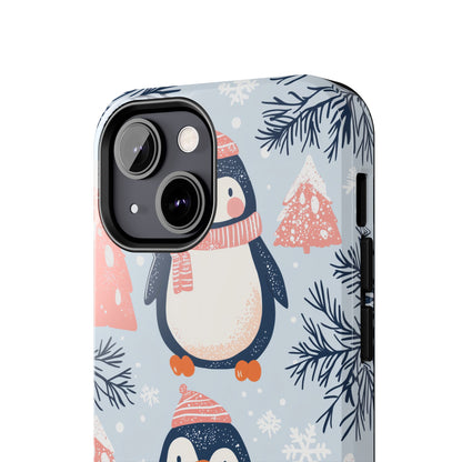 Penguin in Winter Wonderland iPhone Case