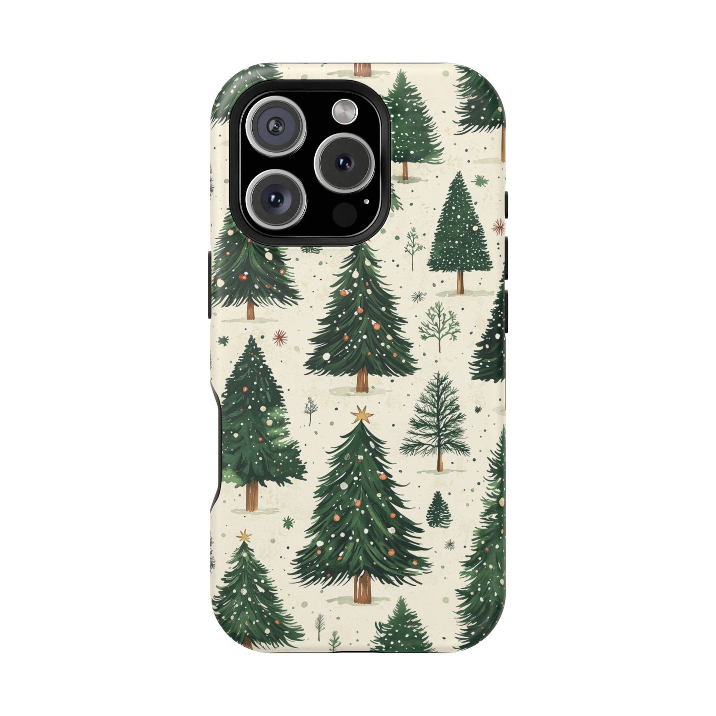 Festive Christmas Tree Forest Pattern – MagSafe iPhone Series Case