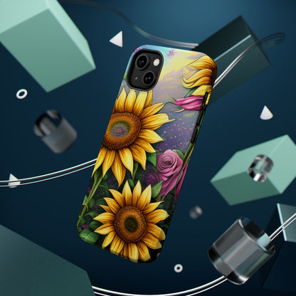 Whimsical Sunflower & Rose Garden - MagSafe iPhone Series Case