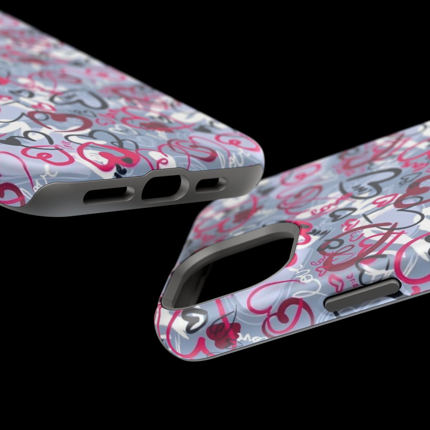 Graffiti Love Hearts MagSafe Case