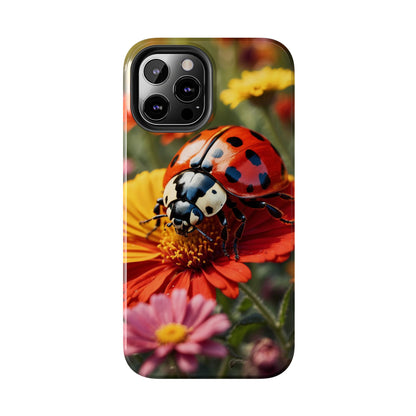 Ladybug on Orange Daisy - iPhone Series Case