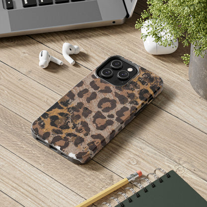 Vintage Distressed Leopard Print - iPhone Series Case