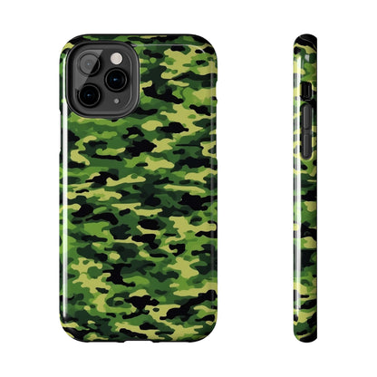 Green Woodland Camouflage – iPhone Case, Sleek and Durable Design