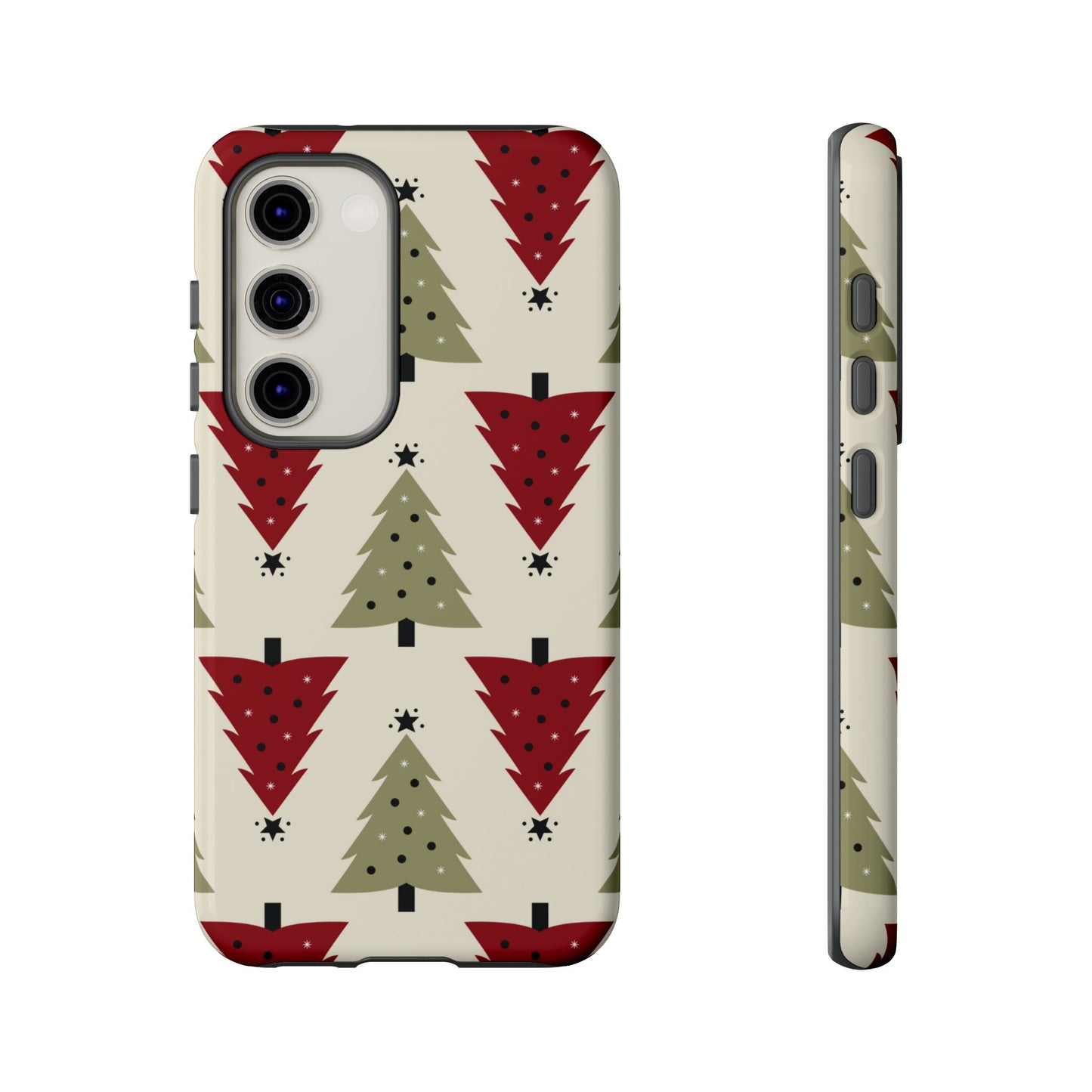 Retro Christmas Trees Pattern - Samsung Galaxy Series Case