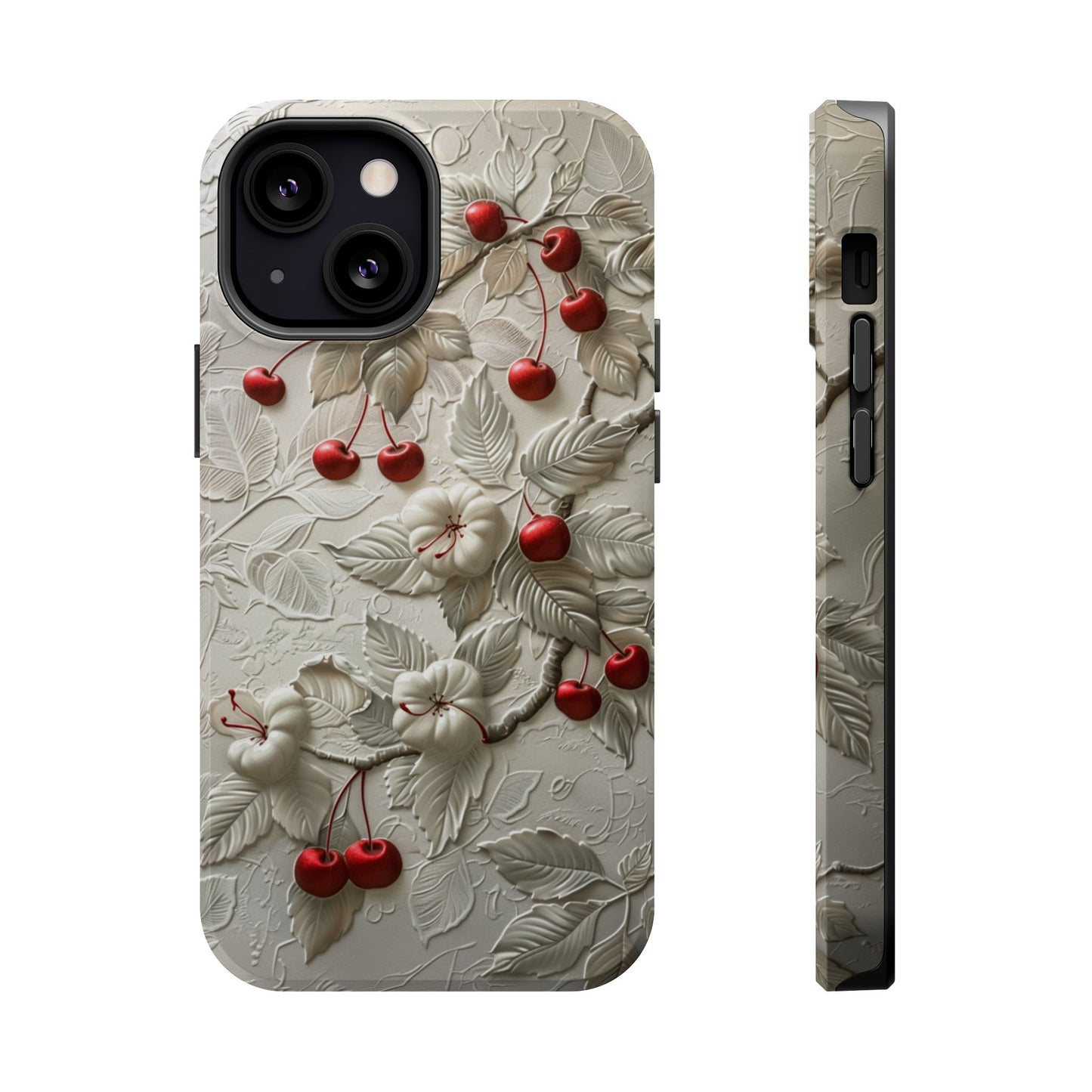 Unleash Your Inner Goddess With Our Athenian Elegance Cherry Marble Phone Case | A Blend of Classic Art and Modern Tech | Cute Cherries | Stone