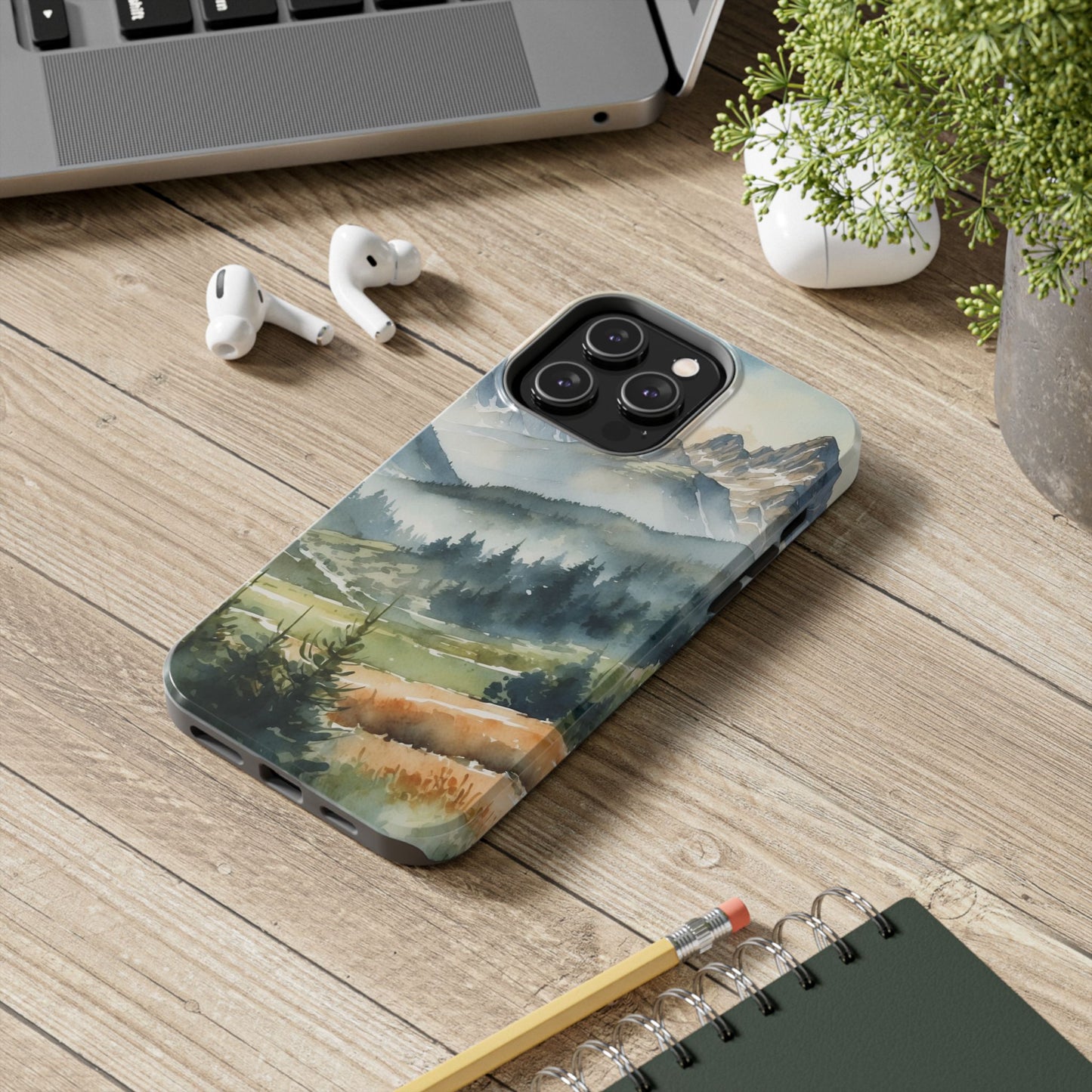 Serene Alpine Forest - iPhone Case