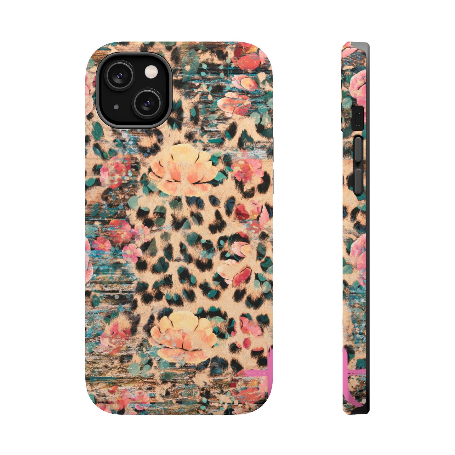 Rustic Floral Leopard - MagSafe iPhone Series Case