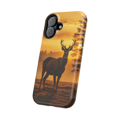 Sunset Majesty: Regal Stag – MagSafe iPhone Case