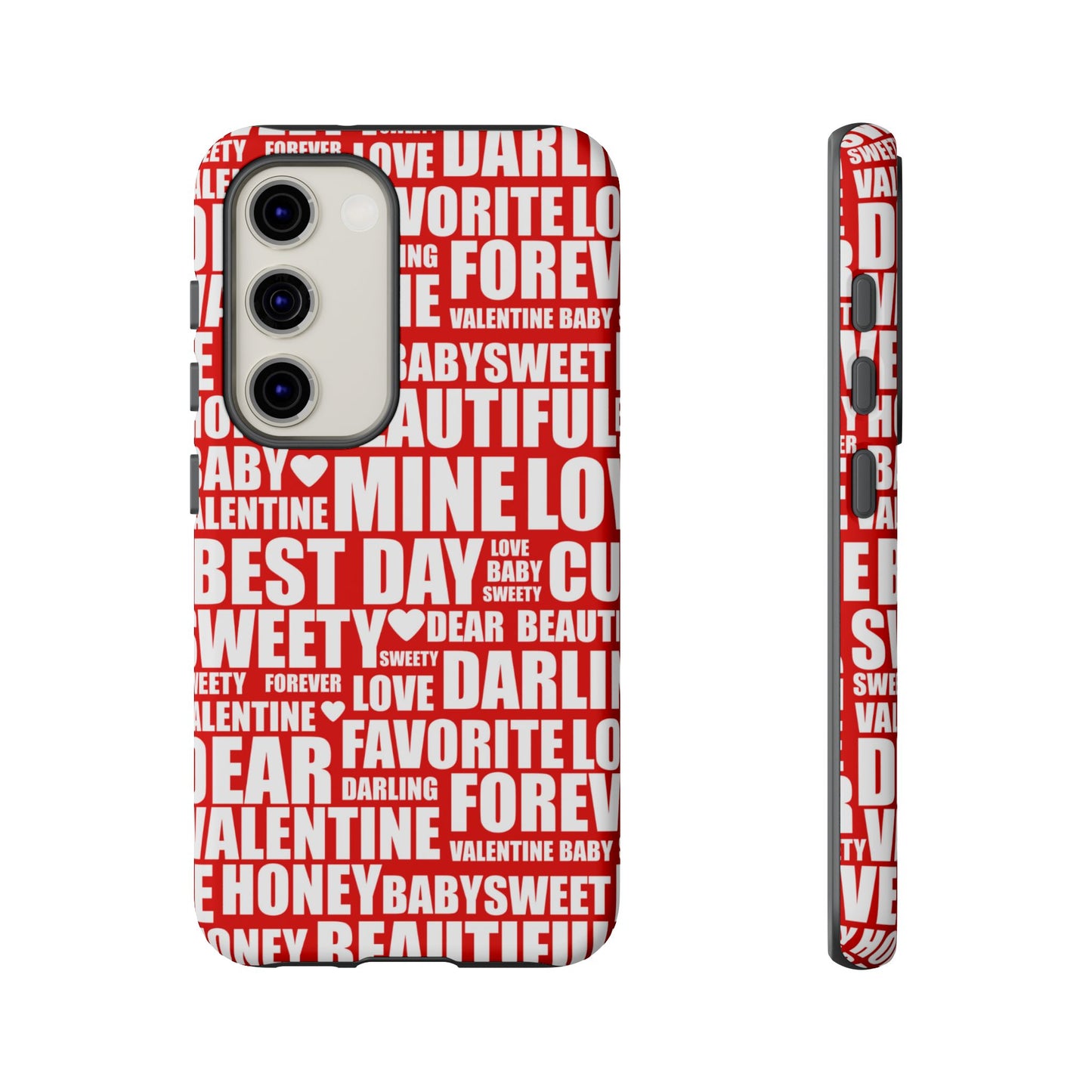 Valentine's Love Typography Samsung Galaxy Case