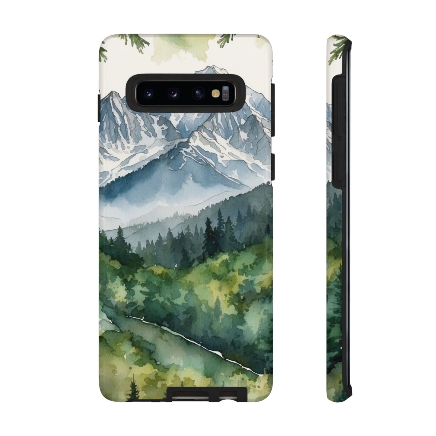 Watercolor Alpine Mountainscape - Samsung Galaxy Case