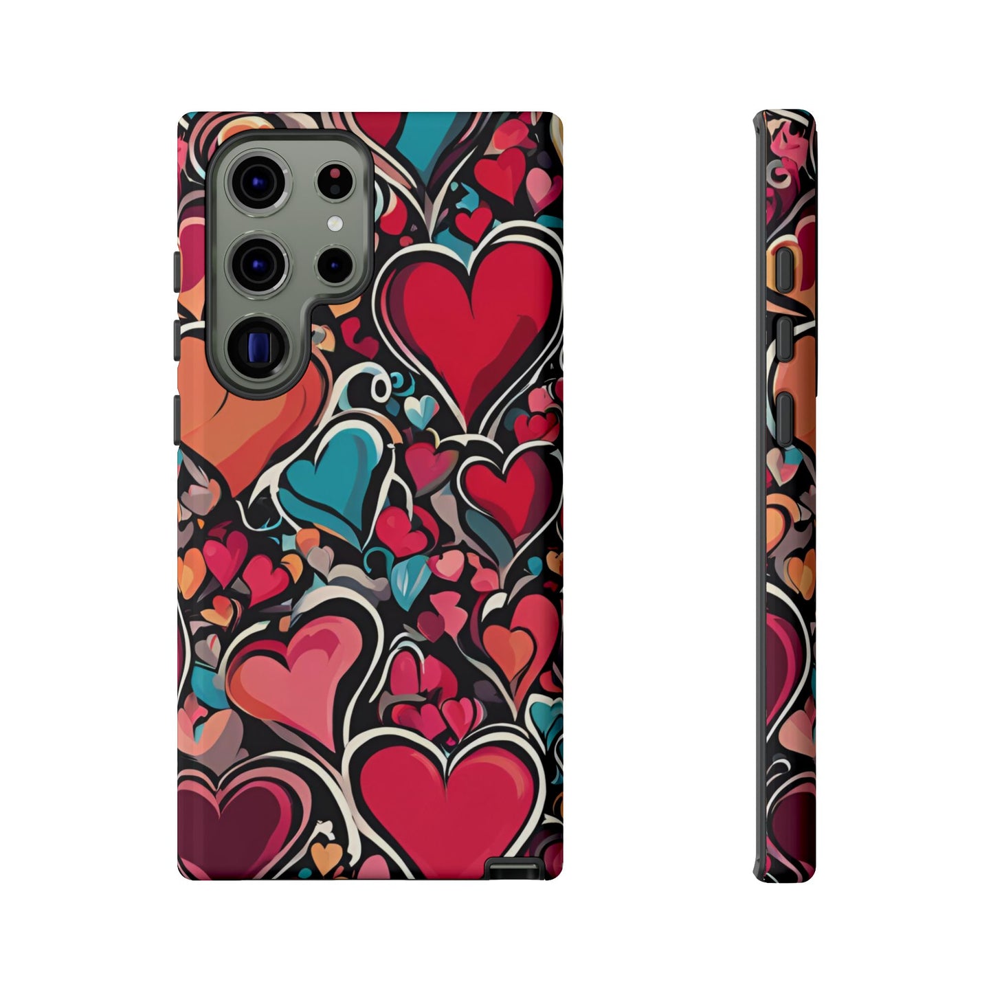 Vibrant Multicolor Heart Art – Samsung Galaxy Case