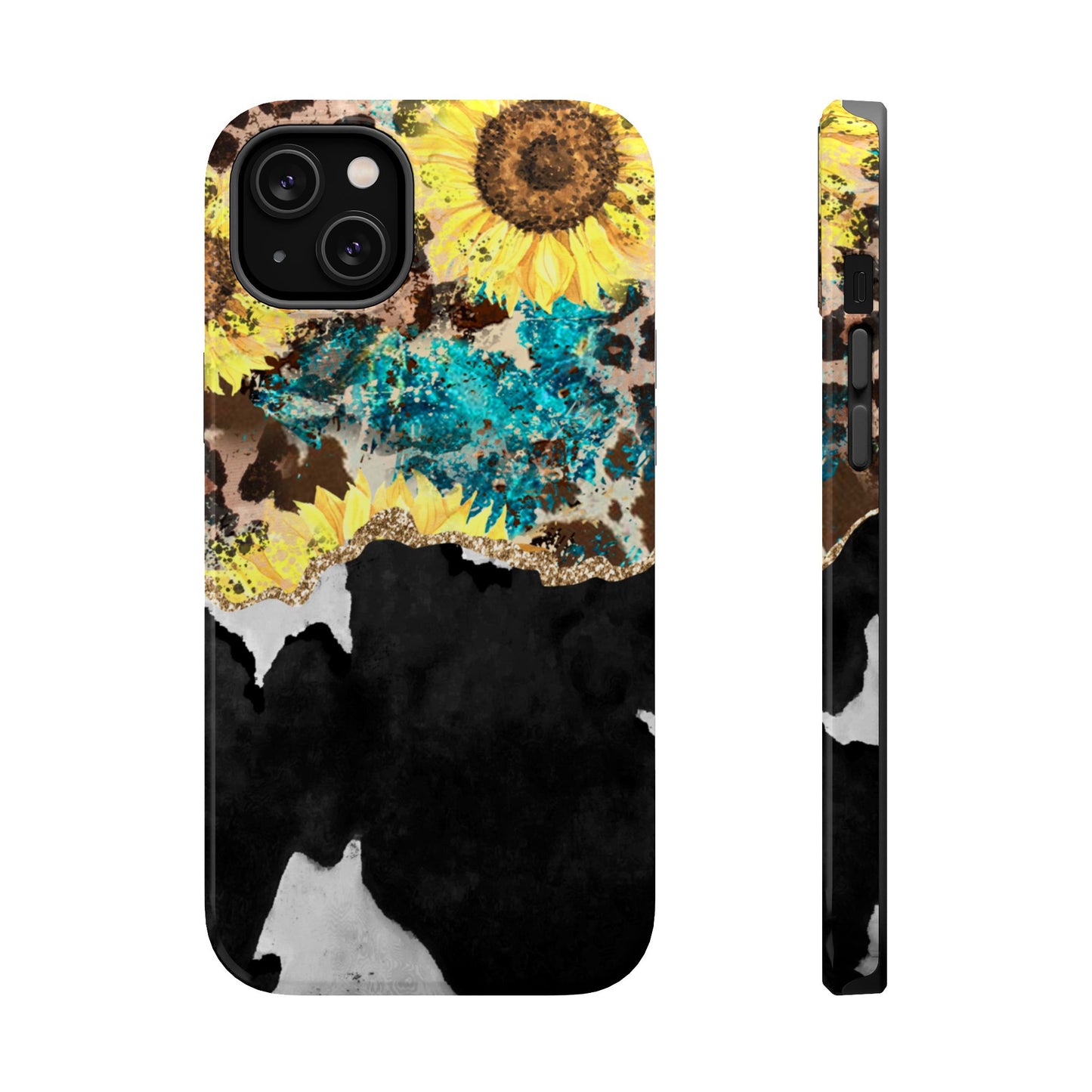 Rustic Sunflower Leopard Glam - MagSafe iPhone Series Case