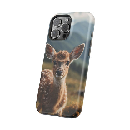 Gentle Fawn in Mountain Meadows MagSafe iPhone Case