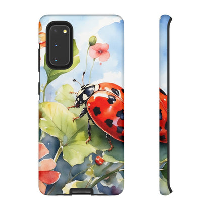 Watercolor Ladybug & Poppy Fields - Samsung Galaxy Case