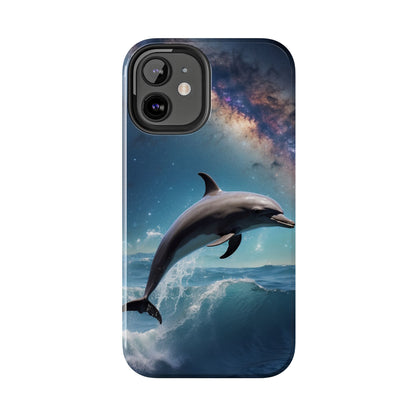 Dolphin Galaxy Splash - iPhone Case