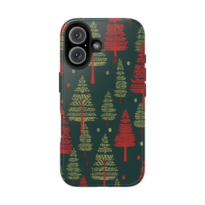 Retro Christmas Trees Pattern - iPhone Series Case