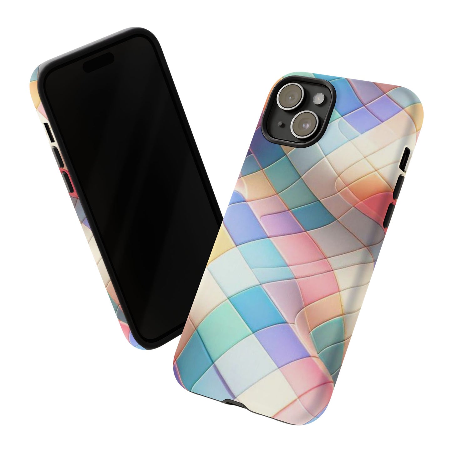 Pastel Prism Plaid iPhone Case