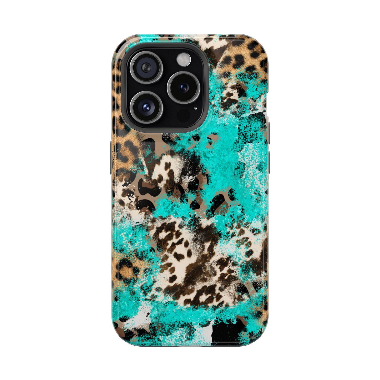 Aqua Splash Leopard - MagSafe iPhone Series Case