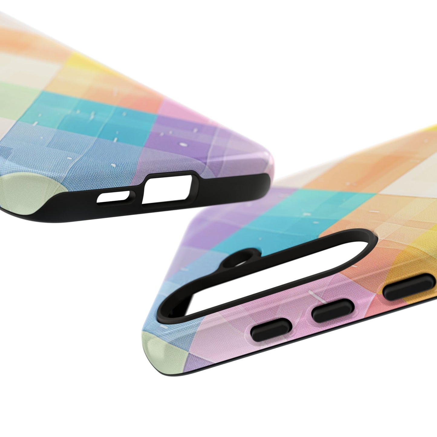 Pastel Plaid Watercolor iPhone Case