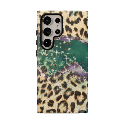 Emerald Glitter Leopard Print - iPhone Series Case