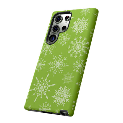 Green Snowflake Pattern – Samsung Galaxy Series Case