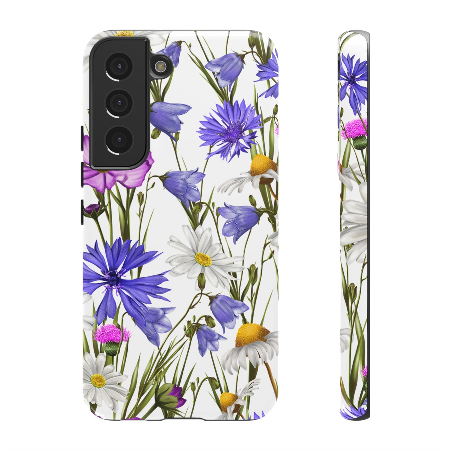 Wildflower Meadow Samsung Galaxy Case – Purple, Blue, and White Floral Design