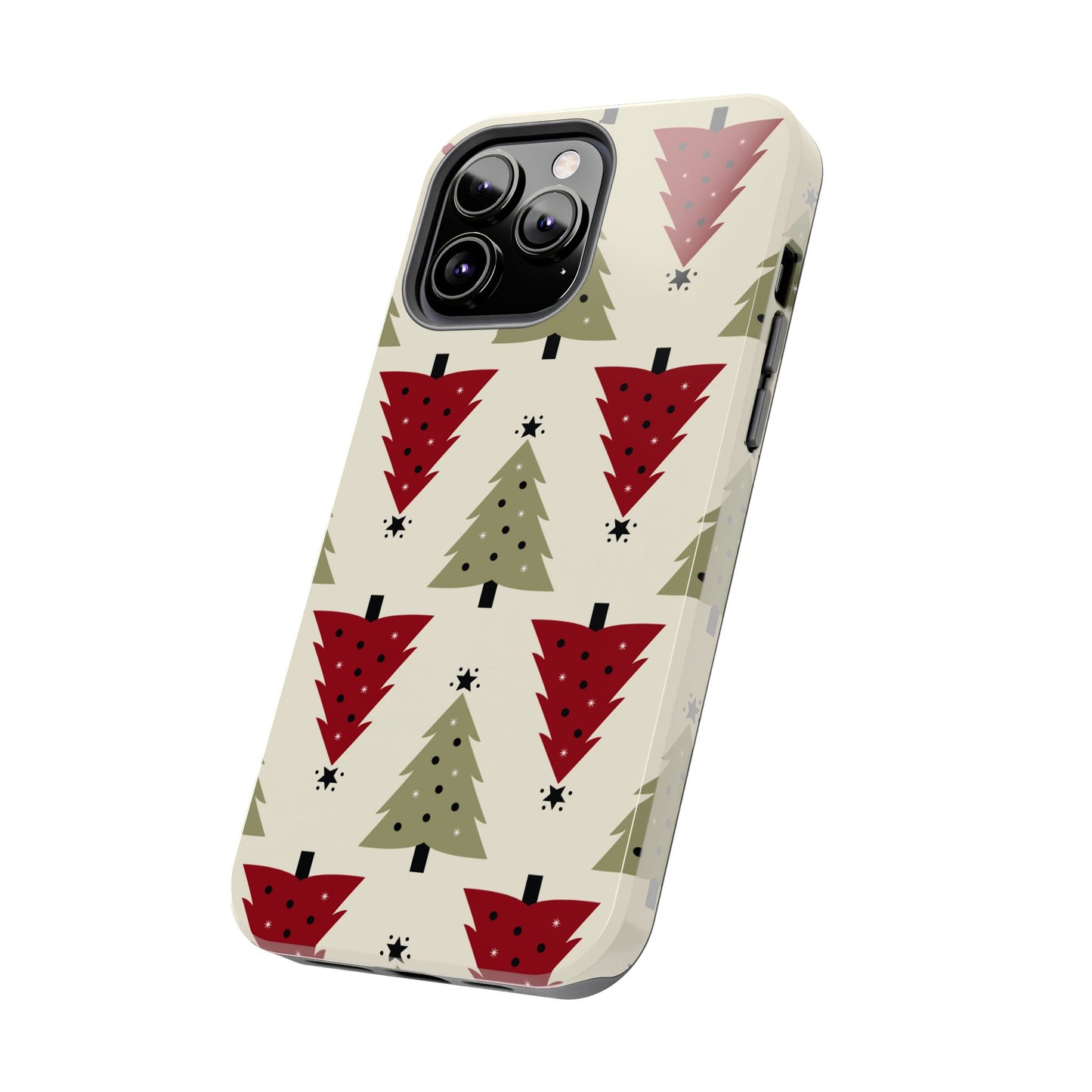 Retro Christmas Trees Pattern - iPhone Series Case