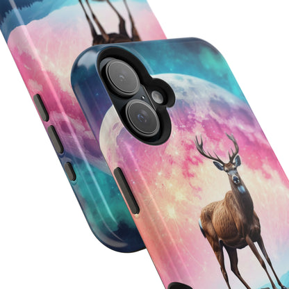 Vibrant Stag in Bloom – MagSafe iPhone Case