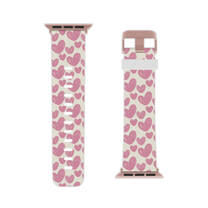 Heartfelt Pattern Apple Watch Band