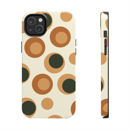 Retro Earthy Circles - iPhone Case