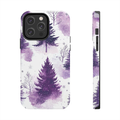 Purple Snowy Forest - iPhone Series Case