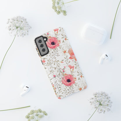 Pink Floral Watercolor Samsung Galaxy Case – Elegant Blossom Design