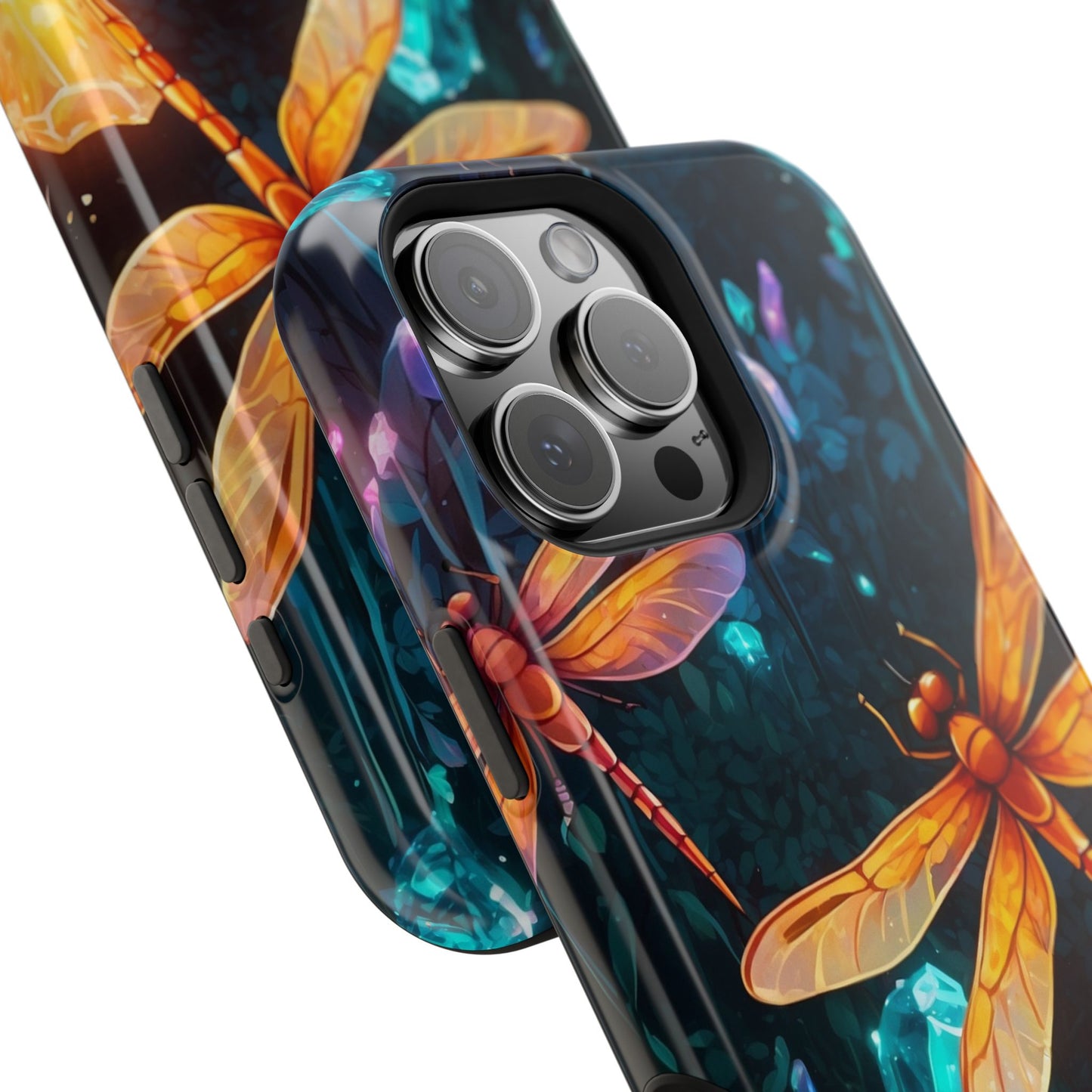 Mystical Dragonflies & Crystals – MagSafe iPhone Series Case