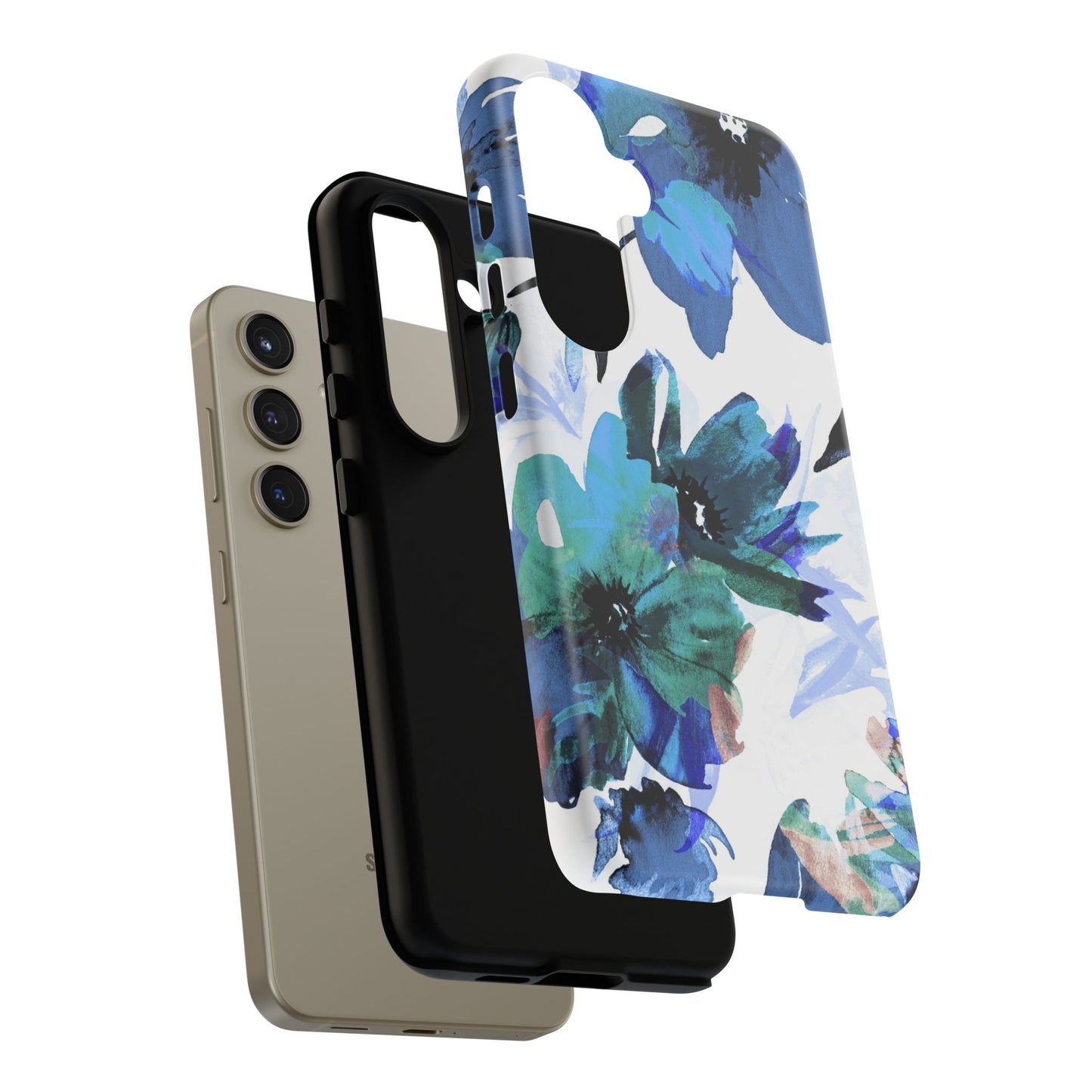 Samsung Galaxy Case – Serene Blue Blossom