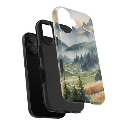 Serene Alpine Forest - iPhone Case