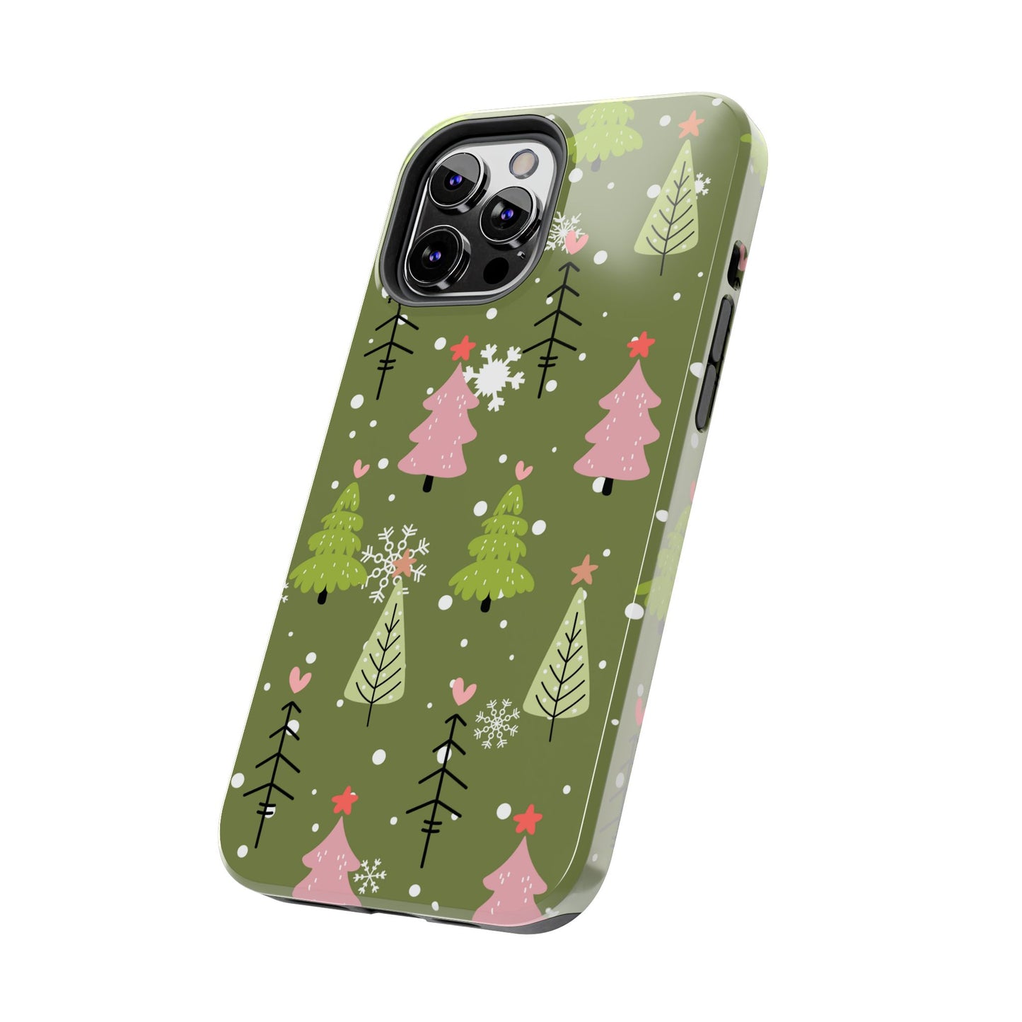 Whimsical Christmas Tree Pattern – iPhone Series Case