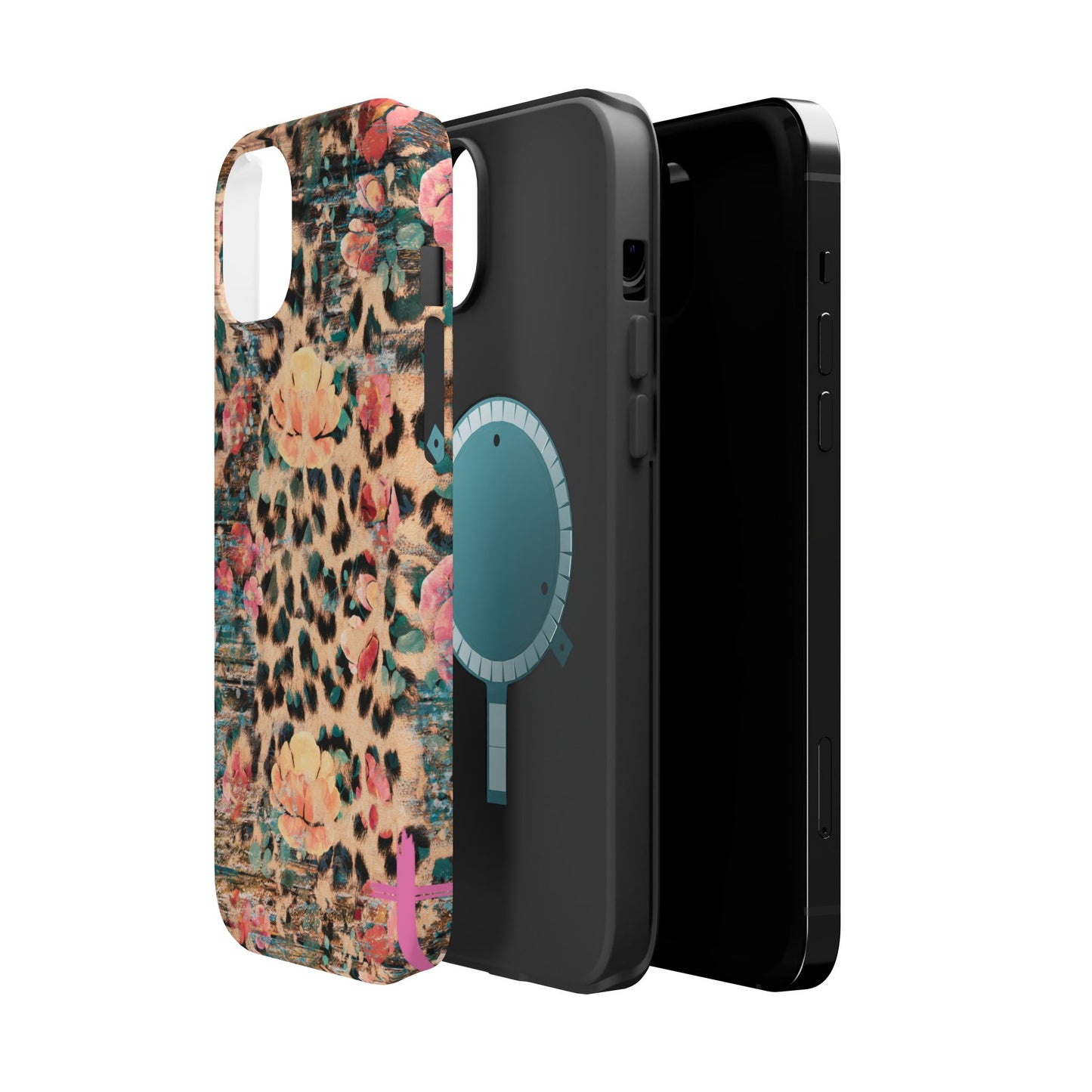 Rustic Floral Leopard - MagSafe iPhone Series Case