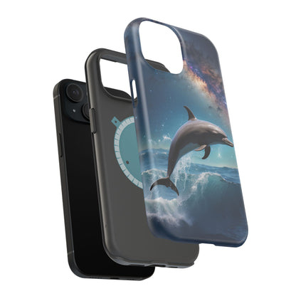 Dolphin Galaxy Splash - MagSafe-Compatible Case