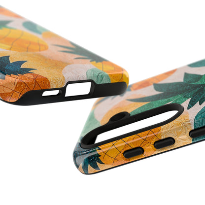 Tropical Pineapple Samsung Galaxy Case – Vibrant Fruit Design, Tough Dual - Layer Protection - BOGO Cases