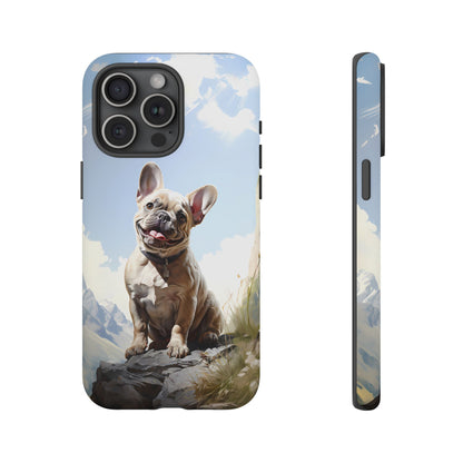 Frenchie iPhone Samsung Galaxy Phone Case! French Bull Dog Standing Proudly. Extremely Tough & Durable With Dual Layer Protection.