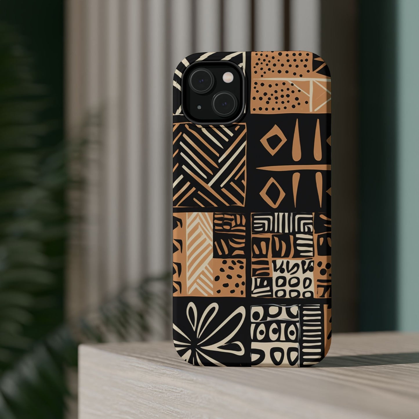 Tribal Geo-Pattern MagSafe Case – Bold Ethnic Design