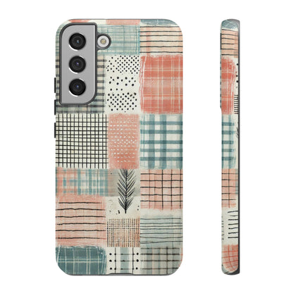 Modern Patchwork Pastel – Stylish Protection with Quilted Farmhouse Vibes - BOGO Cases