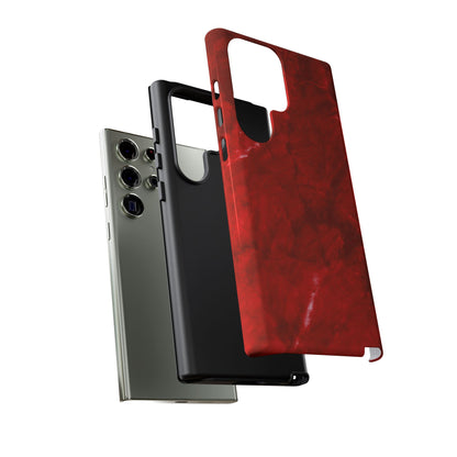 Bold Red Marble Samsung Galaxy Case – Luxe Modern Design with Vibrant Finish