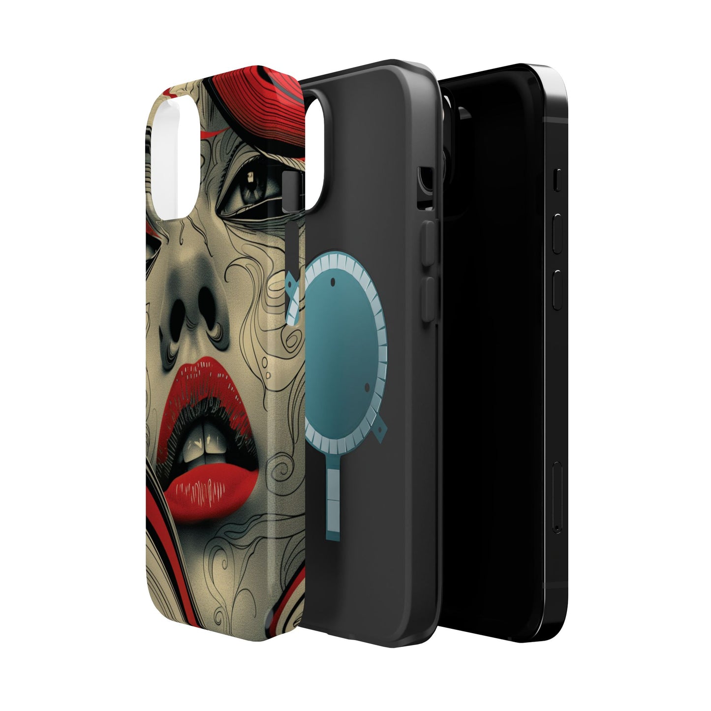 Bold Beauty Red Lips iPhone Case